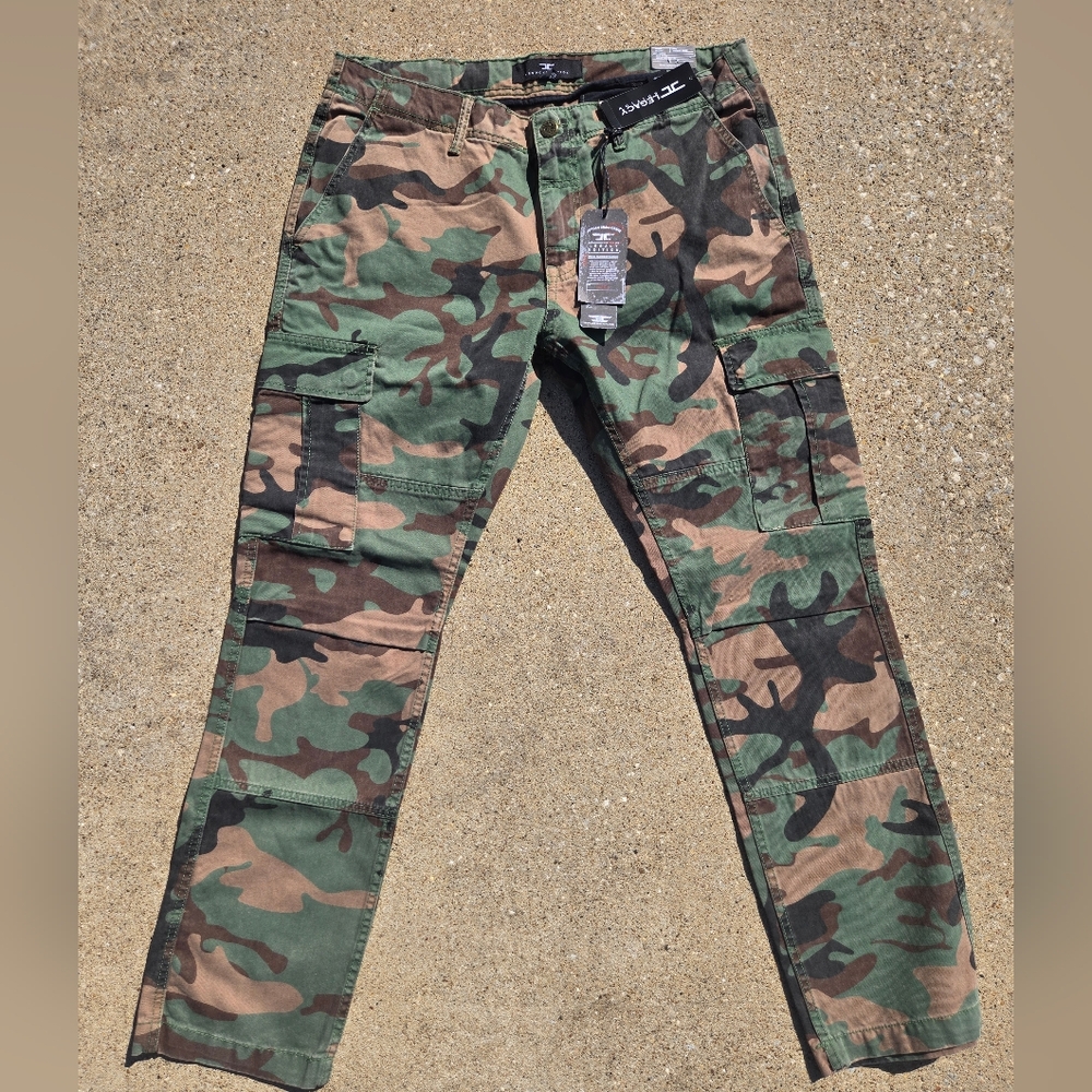 Jordan Craig Green Camo Cargo Pants